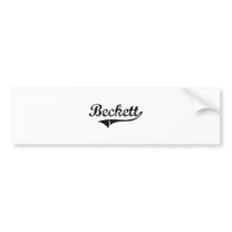 Beckett Classic Style Name Bumper Stickers