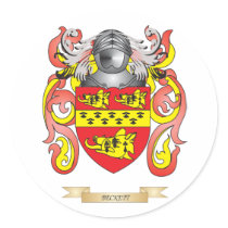 Beckett Coat of Arms (Family Crest) Stickers