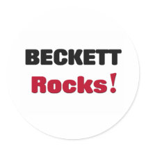 Beckett Rocks Round Sticker