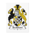 Beckham Family Crest postcards