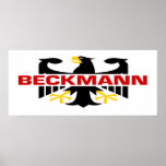 Beckmann Surname Print