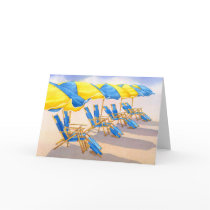 Beckoning Beachbrellas Card