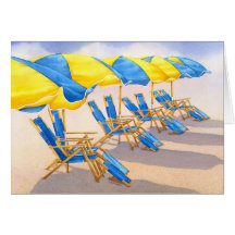 Beckoning Beachbrellas Card