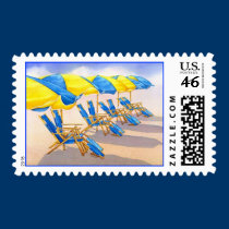 Beckoning Beachbrellas stamps