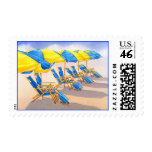 Beckoning Beachbrellas Postage Stamp