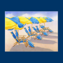 Beckoning Beachbrellas postcards