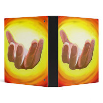 Beckoning Hand Vinyl Binder