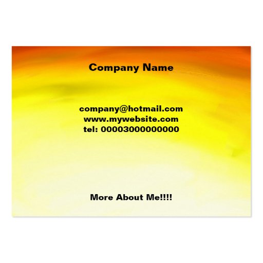 Beckoning Hand Business Card Template (front side)