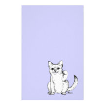 Beckoning Kitty Cat Maneki Neko Customized Stationery