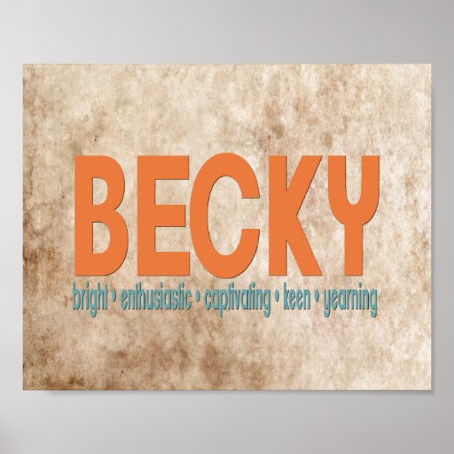 becky-name-meaning-print-zazzle