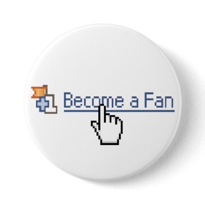 Become a Fan Pinback Buttons by ChidoWear