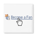 Become a Fan Fridge Magnet