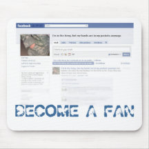 BECOME A FAN MOUSEPAD