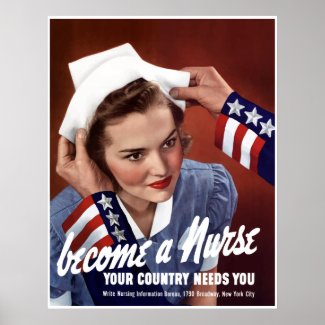 Become A Nurse -- Border print