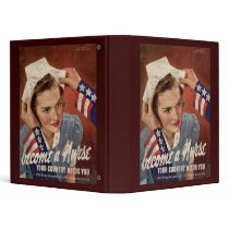 Become A Nurse Your Country Needs You Vinyl Binder