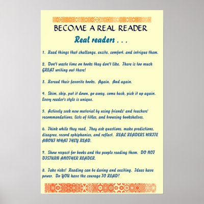 become a real reader print by lauramcclellan
