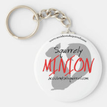 Become a Squirrely Minion! Keychain