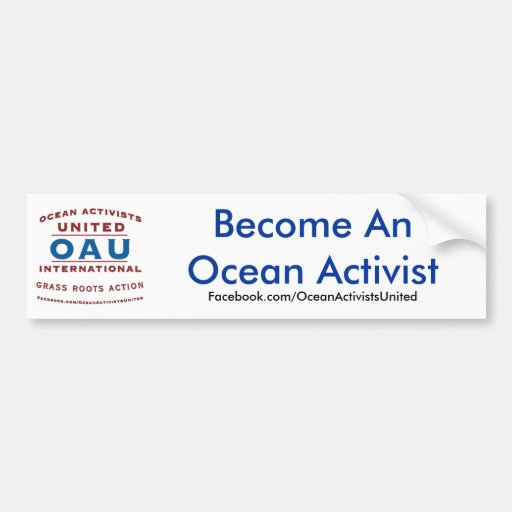 Become An Ocean Activist Bumper Sticker