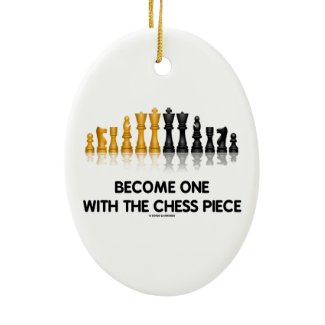 Become One With The Chess Piece (Reflective Chess) Christmas Tree Ornaments