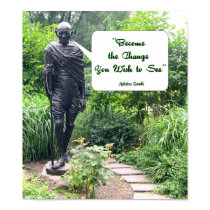 Become the Change - Ghandi Poster posters by charlotsweb Become the Change - Ghandi Poster posters