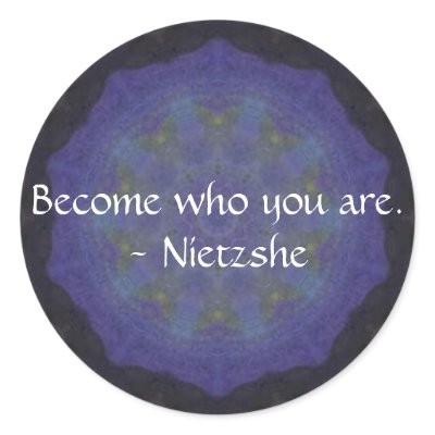 Become who you are. - Nietzshe Stickers by spiritcircle