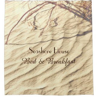 Bed and Breakfast Sand Personalized Shower Curtain