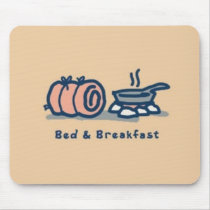 bed & breakfast mouse pad mousepads