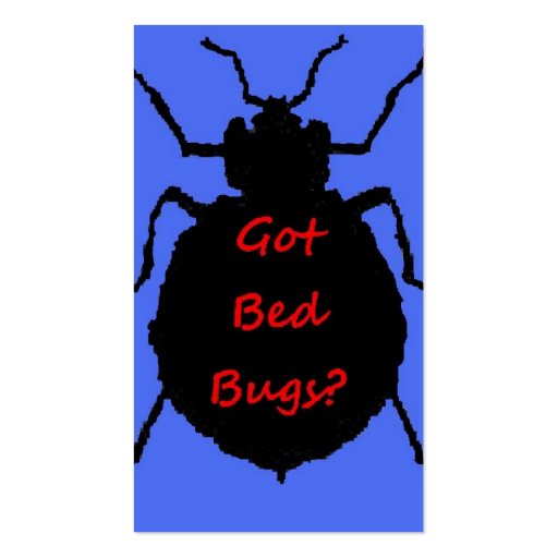 Bed Bug Business Card (back side)