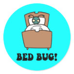 bed bugs round sticker