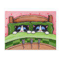 Bed Mice Do Exist - Cat Postcard