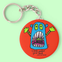 Bed Monster Keychain keychains