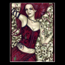 Bed of Skulls Postcard postcards