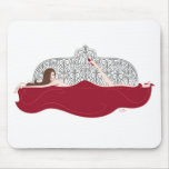 Bed White Mousepad