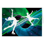 Bedazzled Figure Skaters Ice Skating Cards