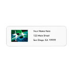 Bedazzled Figure Skaters Ice Skating Custom Return Address Label