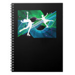 Bedazzled Figure Skaters Ice Skating Spiral Notebook