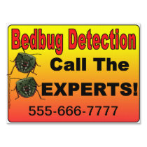 Bedbug Detection Business Yard Sign
