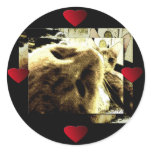 "Bedfellows" by Suan S'Katra Round Stickers