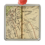 Bedford, New York 2 Christmas Ornaments