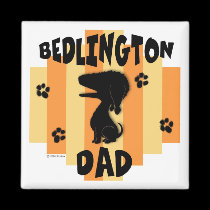 Bedlington Dad Magnet magnets