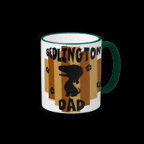 Bedlington Dad Mug mugs