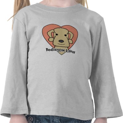 Bedlington Lover T Shirts by dogcartoons