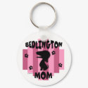 Bedlington Mom Keychain