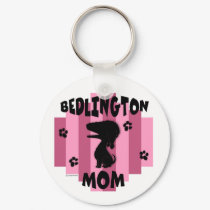 Bedlington Mom Keychain
