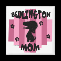 Bedlington Mom Magnet magnets