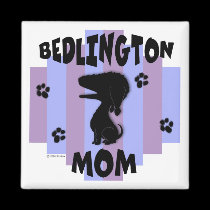 Bedlington Mom Magnet magnets