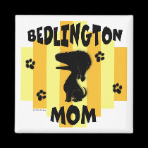 Bedlington Mom Magnet magnets
