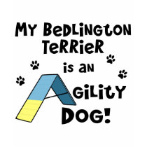Bedlington Terrier Agility Dog t-shirts by MenagerieMayhem Bedlington Terrier Agility Dog t-shirts