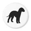 Bedlington Terrier (black) magnets
