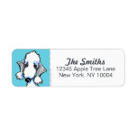 Bedlington Terrier Blue Block labels